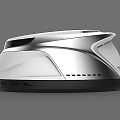 Modern Sleek Silver Household Appliance With Streamlined Design For Home Use 3d model