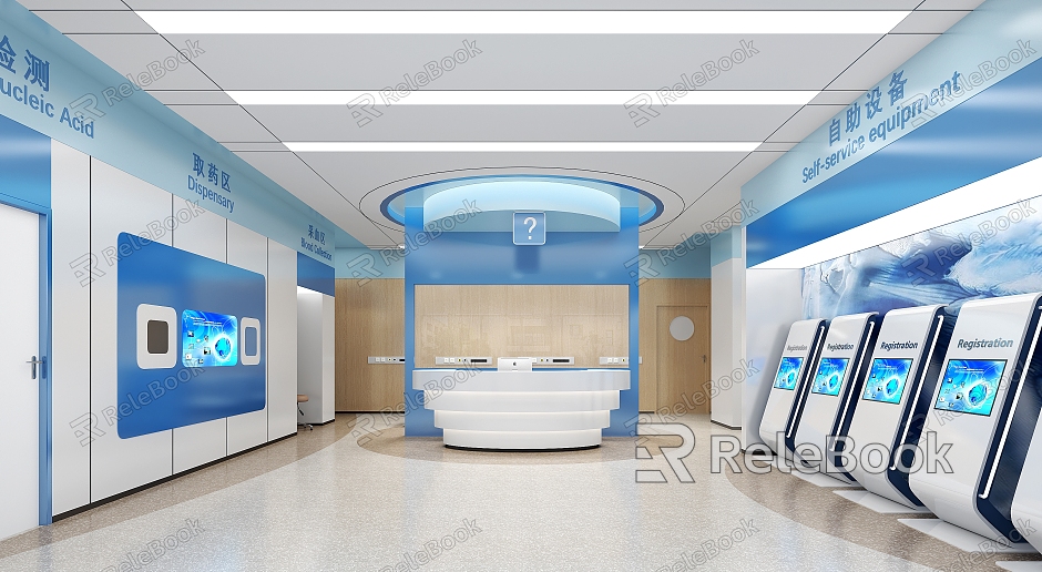 Modern Hospital Hall model