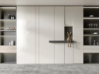 Modern Wine Cabinet 3d model