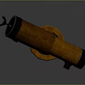 Vintage Wooden Telescope With Metal Accents On Sphere Base For Scenic Viewing