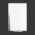 Modern White Vertical Household Appliance With Sleek Design And Blue Light Strip