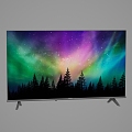 Modern 43 inch smart TV 3d model