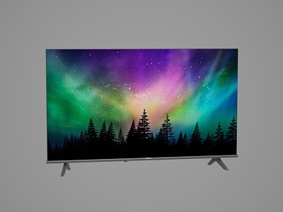 Modern 43 inch smart TV 3d model