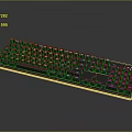 RGB Backlit Electronic Keyboard With Colorful Illuminated Keys And Modern Design