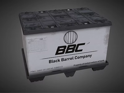 Black Barrel Company Household Appliances Packaging Box With Brand Name For Daily Use 3d model