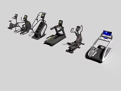 Modern Fitness Equipment Treadmill 3d model Modern Fitness Equipment Treadmill 3d model