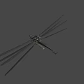 Futuristic Sci Fi Aircraft With Multiple Rotors And Transparent Cockpit Design