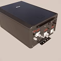 Black Gas Boiler Kitchen Appliance With Hot Cold Controls And Gauges