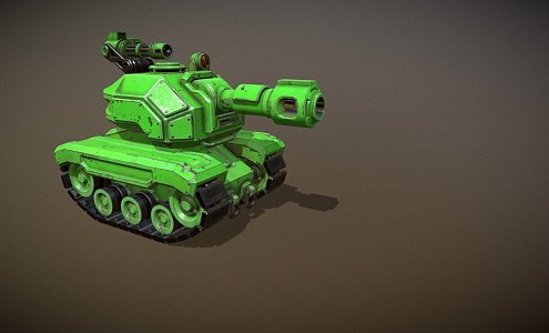 Weapons Mini Tank 3d model