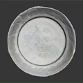 Artistic Ceramic Plate Decoration With Hand painted Colorful Figures And Traditional Patterns