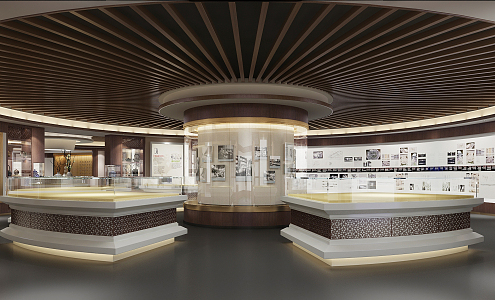 New Chinese Exhibition Hall Museum Cultural Center 3d model