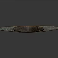 Ancient Rusted Bronze Star Shaped Artifact With Spiked Edges And Central Hole