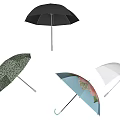 Stylish Umbrellas With Different Patterns Colors And Transparent Design For Daily Use