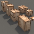 Wooden Boxes Cargo Boxes Cargo Boxes Cargo Boxes Cargo Terminals Cargo Transport Boxes Low Face Number Low Mold Simple Mold Game Video Level Realism 3d model