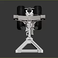 Automotive Suspension System Part With Metal Structure And Wheel Components