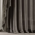 Elegant Sheer Curtains Tied Back With Light Filtering Layers For Modern Window Interior