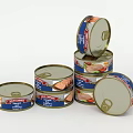 Canned Sprat Food With Fish And Vegetable Ingredients In Metal Tins