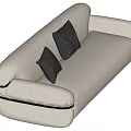Middle-style multiplayer sofa 3d model