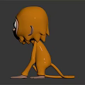 Modern game character cartoon monkey animation monkey 3d model