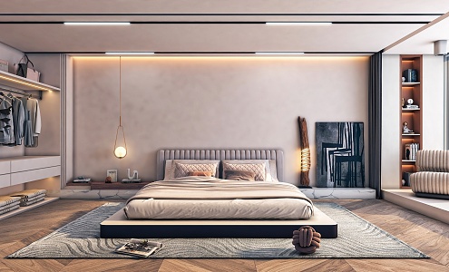 Modern Bedroom 3d model