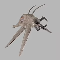 Strange Creature With Multiple Tentacles Single Eye And Unique Head Structure 3d model