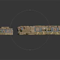Ancient Stone Building Models With Different Shapes And Window Door Details