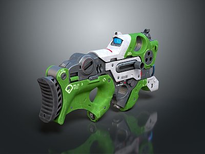 modern laser gun sci-fi laser gun ray gun electromagnetic gun 3d model