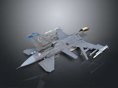 Fighter Fighter Next Generation Aircraft Modern Fighter Modern Fighter Attack Aircraft Bomber 3d model