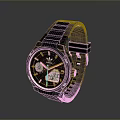 Modern Black Smartwatch With Round Dial Digital Display And Silicone Strap