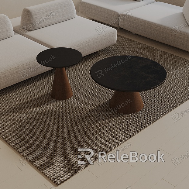 Modern coffee table model