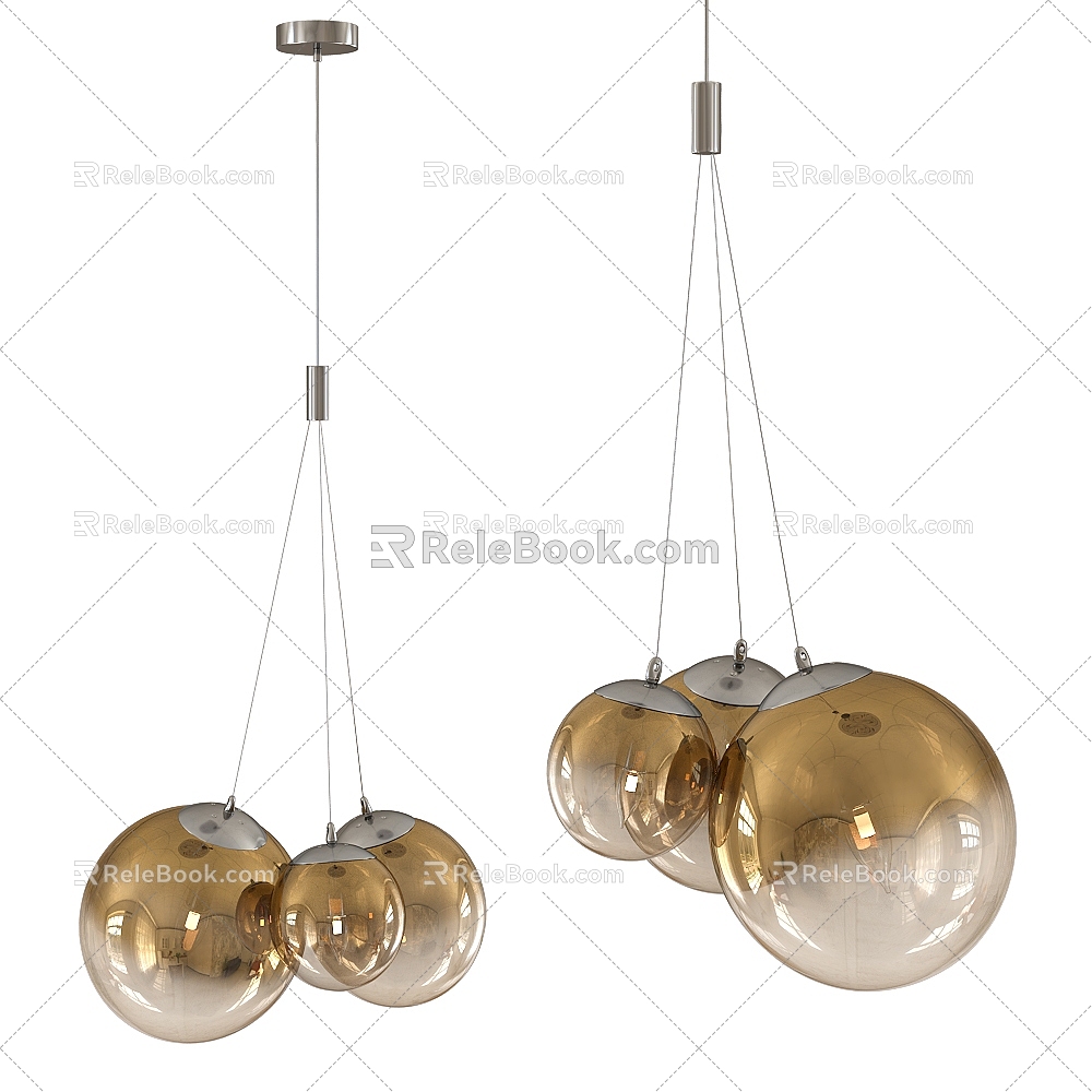 Modern glass chandelier model