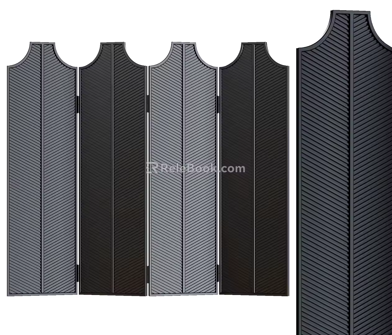 Screen partition 3d model