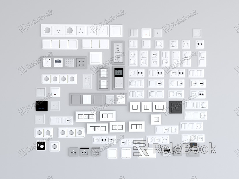 Modern switch socket air conditioner remote control network cable jack model