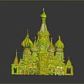 Colorful Russian Style Church Architecture With Multiple Onion Shaped Domes Golden Spires And Vibrant Exterior