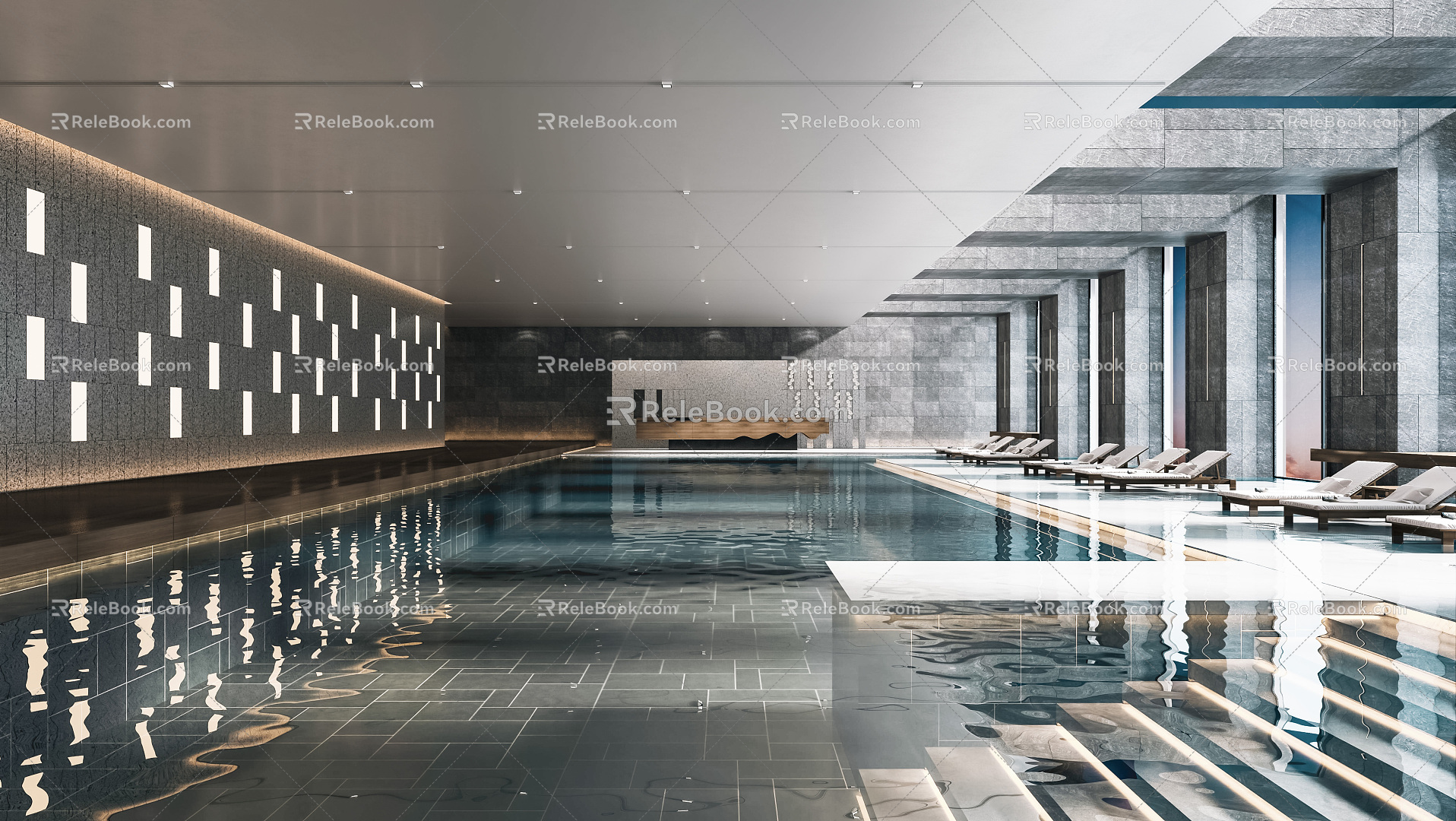 Modern Swimming Pool 3d model