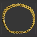 Elegant Shiny Gold Chain Bracelet With Intricate Link Design And Reflective Surface