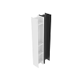Modern Storage Cabinets With White And Black Design And Open Shelves