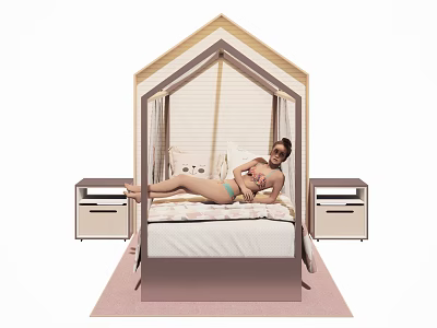 Modern Children's Bed 3d model Modern Children's Bed 3d model