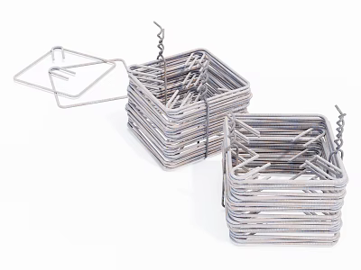 modern steel bar iron square frame 3d model modern steel bar iron square frame 3d model