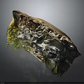 Wooden Stone Decorative Piece With Natural Colorful Texture And Unique Artistic Pattern