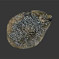 Small Gray And Brown Cubes Scattered On Natural Rock Surface Background 3d model
