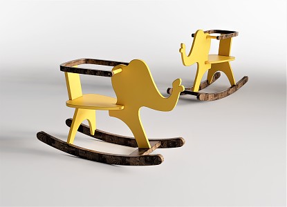 Modern Trojan Horse Stool Low Stool Leisure Rocking Chair Children Stool Animal Stool Trojan Horse Stool Elephant Stool 3d model