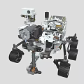 Advanced Lunar Exploration Rover With Robotic Arms And Heavy Duty Wheels