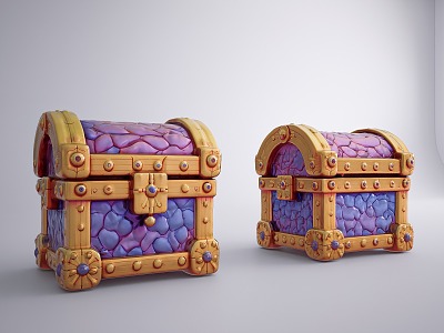 European Style Retro Other Sicks European Style Retro Treasure Box Medieval Treasure Box Retro Jewelry Box Medieval Treasure Box Medieval Retro Jewelry Box 3d model