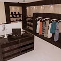 Elegant Wedding Dress Clothing Store With Pink Flowers And Mannequin
