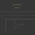 White Geometric Construction Components With Stacked Rectangular Shapes On Black Background