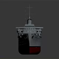 White And Red Cruise Ship With Multiple Decks And Water Reflection