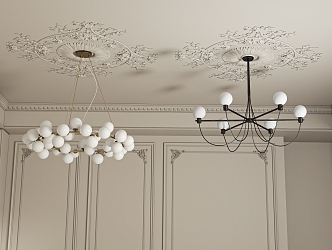 French chandelier 3d model