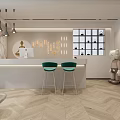 Modern Fitness Studio Reception Area With Stylish Decor