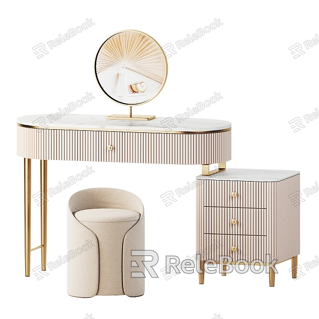 Light Luxury Dressing Table Combination model